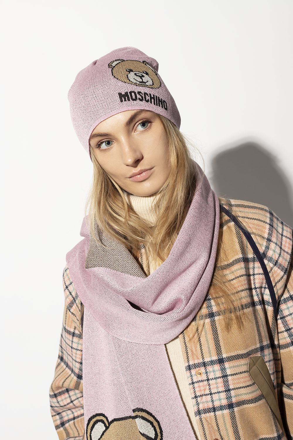 Moschino hat store and scarf